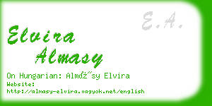elvira almasy business card